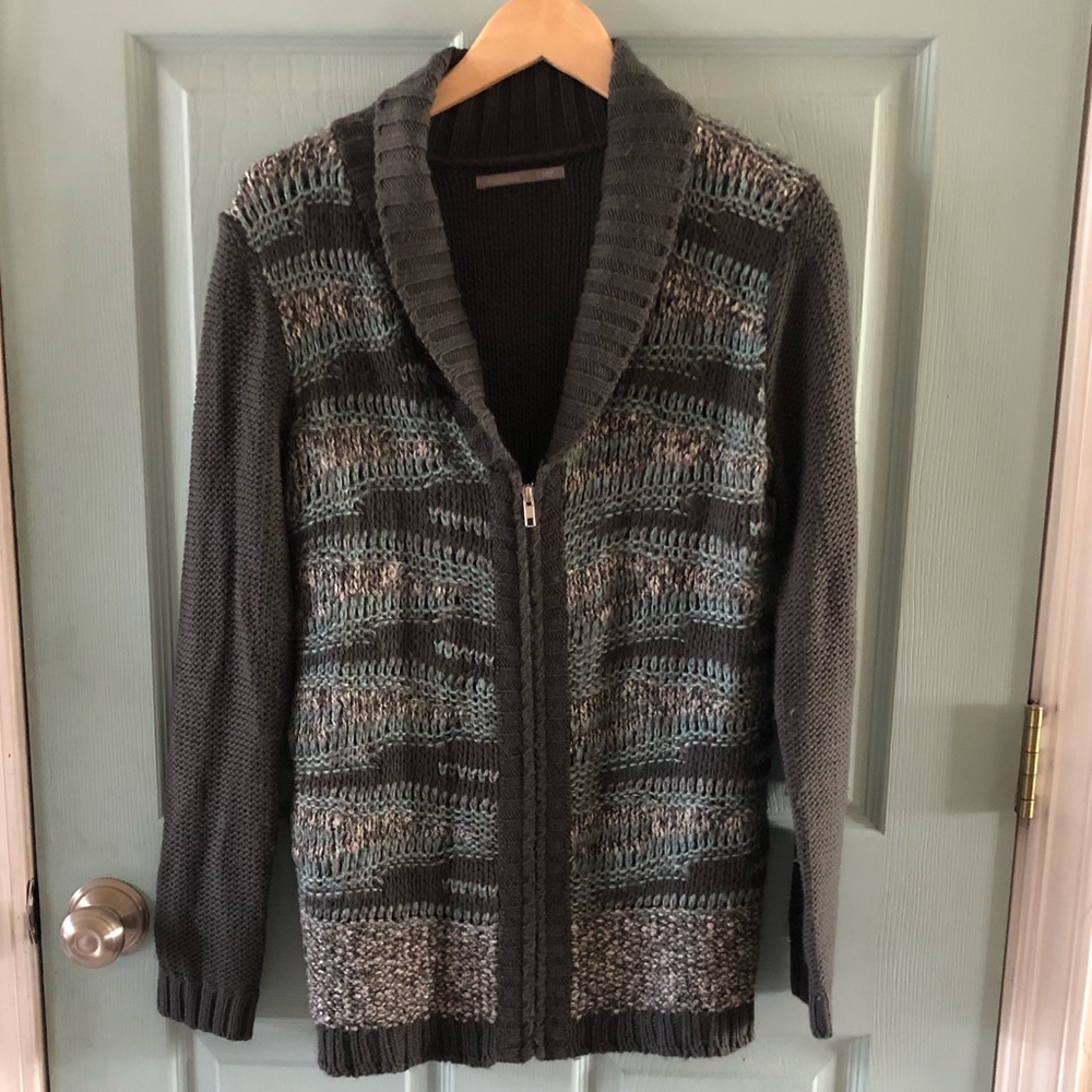 Rubbish chunky zip-up cardigan
